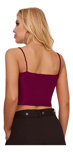 Blusa Top Sexy Ajustada Asimetrica Moda Casual Mujer