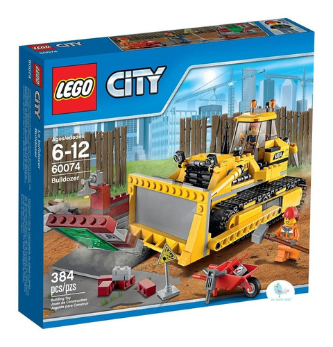 Juego Bloques Lego City Maquina Excavadora 384 Piezas Febo