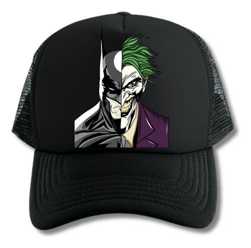 Gorra Trucker Cara Batman Jocker Clasico Series Geek Black