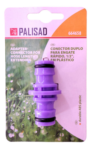 Conector Duplo P/ Engate Rápido 1/2' Polegada - Palisad