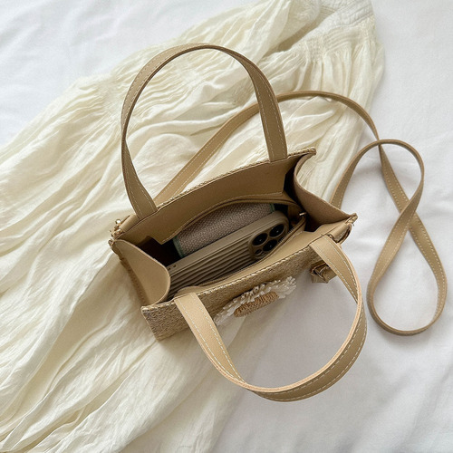 Bolsa De Playa De Verano Con Correa Ajustable, Bandolera Tej
