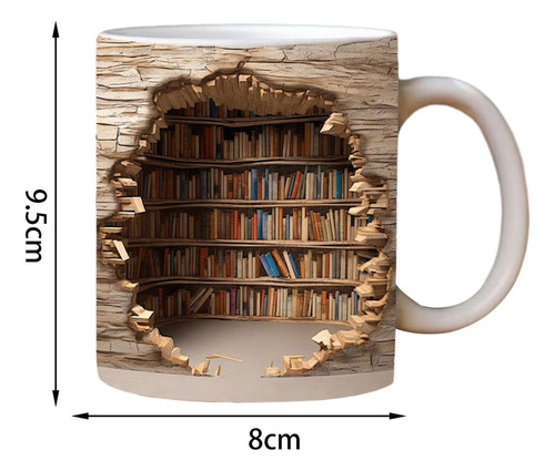 Taza De Café De Biblioteca, Taza De , Estante De Estilo B