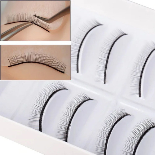 Kit Cabeça De Silicone P/ Colocar Cílio + 10 Pares De Cíl