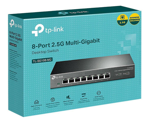 Conmutador De Red Tp-link Tl-sg108-m2 Con 8 Puertos Y 2,5 G