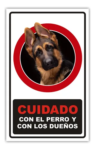 comprar Señal Cuidado Con El Perro Pastor Alemán Advertencia Mc8p