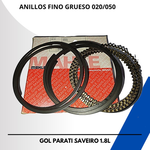 Anillos De Volkswagen Gol Parati Saveiro 1,8/8v 020/050