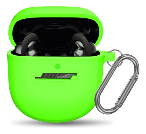 Estuche P/ Bose Quietcomfort Earbuds 2 Silicona, Verde Fluor