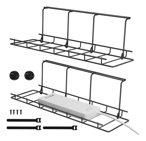 Bandeja Organizadoras De Cables Para Debajo Escritorio Metal