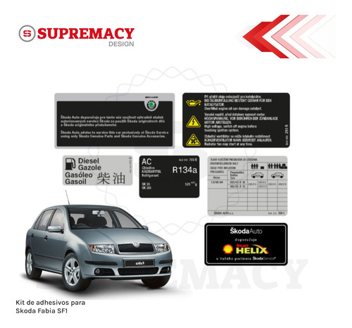 Adhesivos Skoda Fabia Sf1