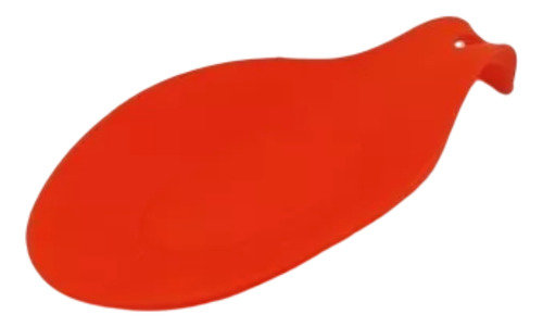 Descanso Para Talheres Silicone Vermelho Com Apoio Alça