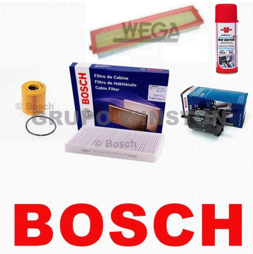 Kits Filtros Bosch E Wega + Wurth Peugeot 408 1.6 2012 Diant