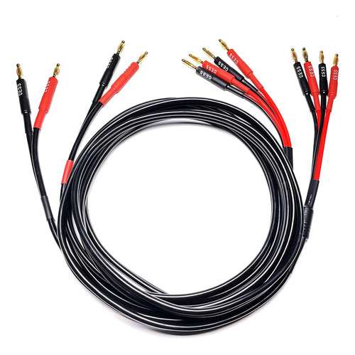 Cess-106-6f Cable De Altavoz Divisor De Enchufe Tipo Banana