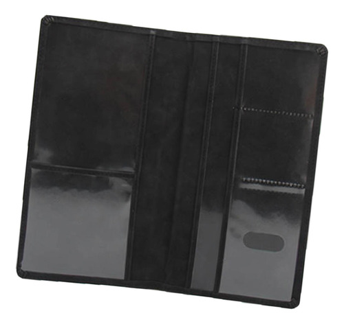 Estojo Tipo Carteira Preto Com Suporte Para Registro De Segu