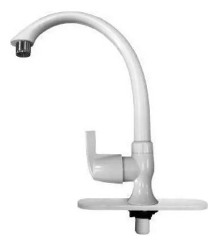 Llave Blanca Para Fregadero De Plastico Fleximatic Mod 4431