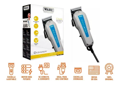 Máquina para corte de cabello barbera wahl designer new arrivals