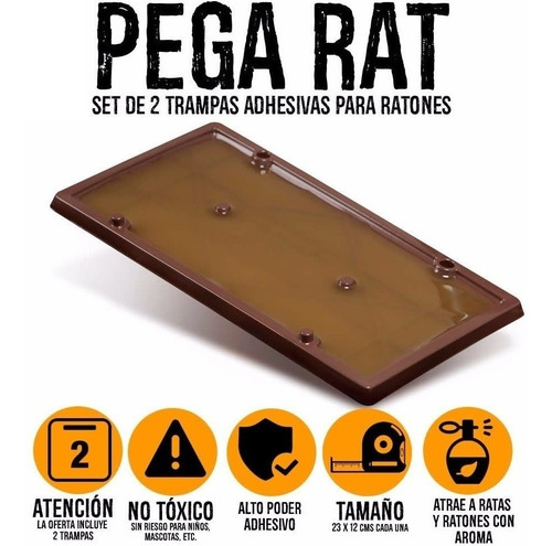 Imagen 2 de 10 de 10 Trampa Adhesiva Grande Pegamento Mata Rata Raton Laucha