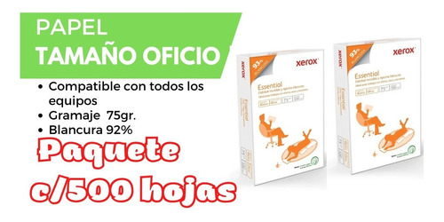 (6 Pack) Papel Bond C/500 Hojas Tamaño Oficio Marca Scribe Color Blanco