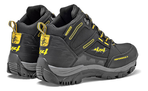 Bota Hiking Hombre 4x4 Negro 121-137