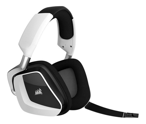 Fone de ouvido over-ear gamer sem fio Corsair VOID PRO RGB Wireless Premium white