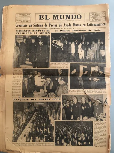 Cuatro Diarios Antiguos - 20 De Agosto De 1940 (Usado)