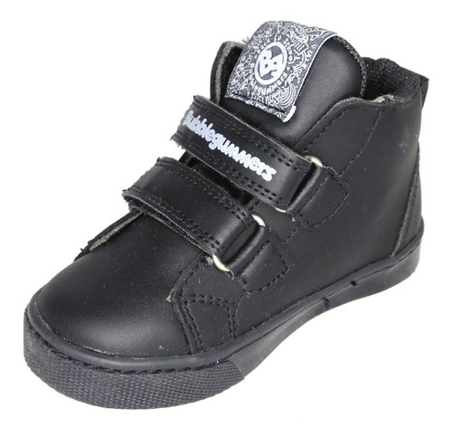 Imagen 6 de 8 de Tenis Bubble Gummers Niño Colección Escolar De Piel Negro