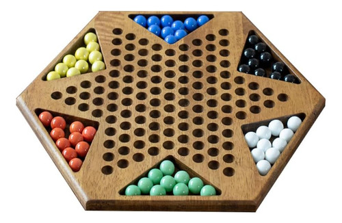 Qifzng Damas Chinas De Madera De 6 Colores, Juego De Mesa Fa