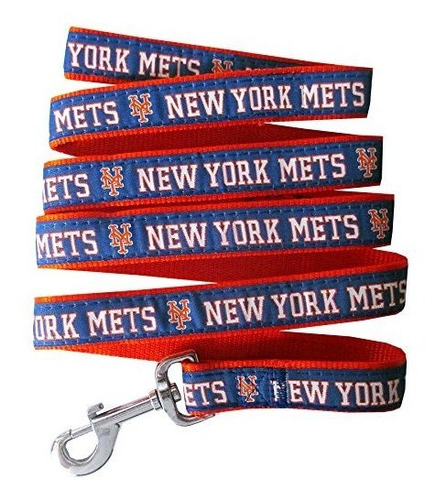 Correa Deportiva Mlb Ny Mets Perros/gatos, Oficial Mlb.