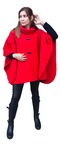 Poncho Polar Mujer Con Cuello Alto Calidad Premium