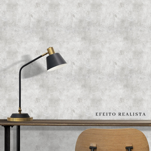 Papel De Parede Adesivo 10mx45cm Cimento Queimado