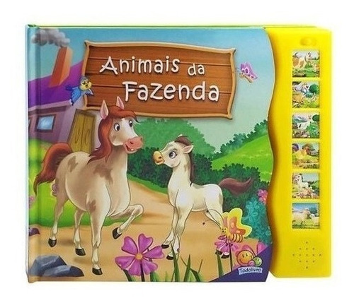 Livro Mundo Dos Animais Com Sons - Animais Da Fazenda