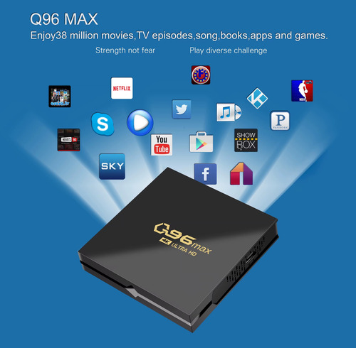 Tv Box Android 14.0 Smart Tv Q96 Max 4k Ultra Hd Streaming