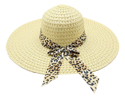 Gorra De Playa Con Estampado De Leopardo Para Mujer, Con Est