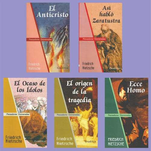 Lote X 5 Libros Friedrich Nietzsche - Nuevos