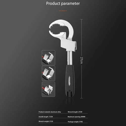 Llave Universal Multifuncional Ajustable De Doble Cabeza