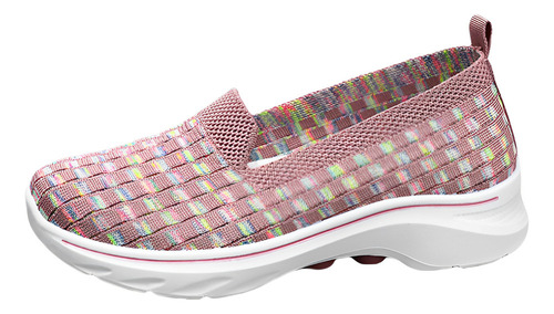 Tenis Dama A Cuadros Zapatos Para Mujer Malla Transpirable