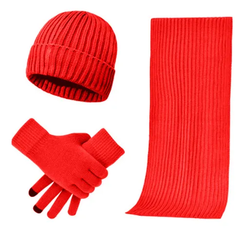comprar Gorro, Bufanda, Juego De Guantes, Gorro Grueso Y Cálido.