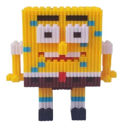 Mini Bloques Armables Figura 3d  Bob Esponja