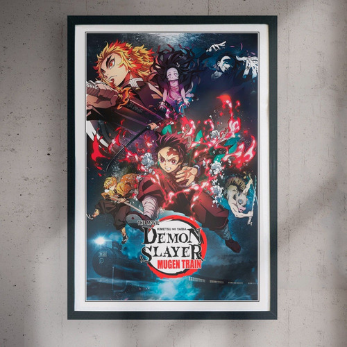 Cuadro 60x40 Anime - Demon Slayer - Tren Del Infinito