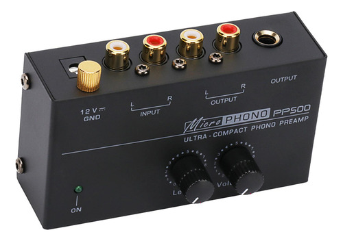 Preamplificador De Fono Para Giradiscos Operación De Bajo