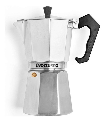 Cafetera Volturno Aluminio X 9 Pocillos Color Gris