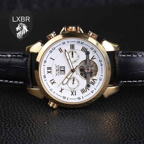 Relogio Social Automatico Turbilhao Jaragar Ouro R40 Lxbr