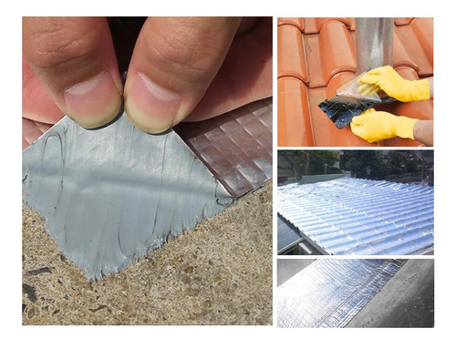 Imagem 4 de 7 de Manta Asfáltica Aluminizada Telhado Auto Adesiva- 20cm X 10m