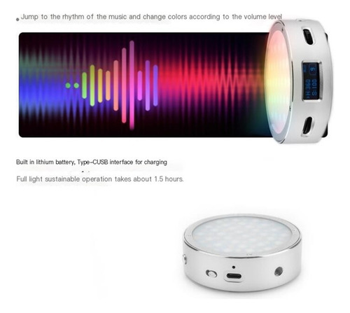 Luz De Relleno Led,cámara A Todo Color Rgb,compacta Portátil