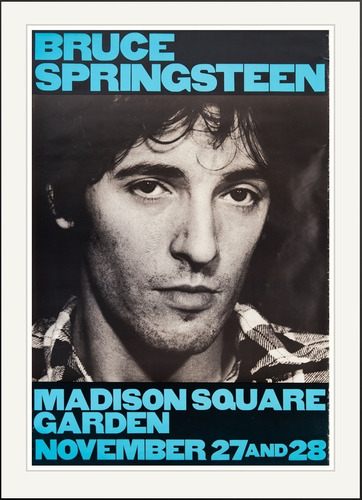 Poster Vintage Bruce Springsteen 1980 - 30x40cm Plastificado