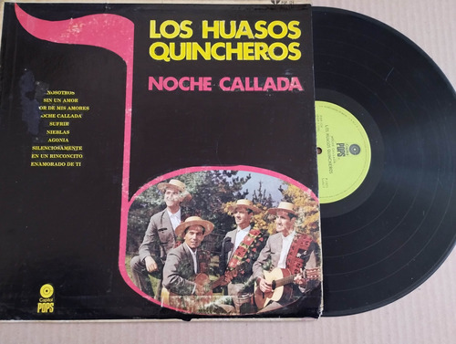 Los Huasos Quincheros- Disco De Acetato-noche Callada-