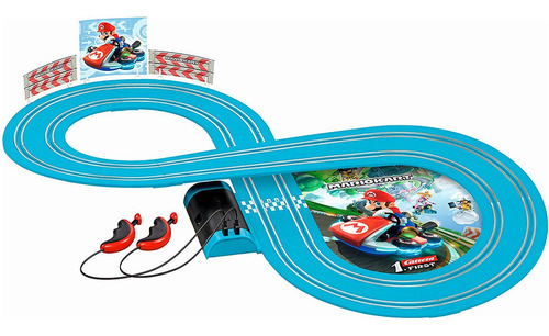 Pista Carrera Mario Kart Azul