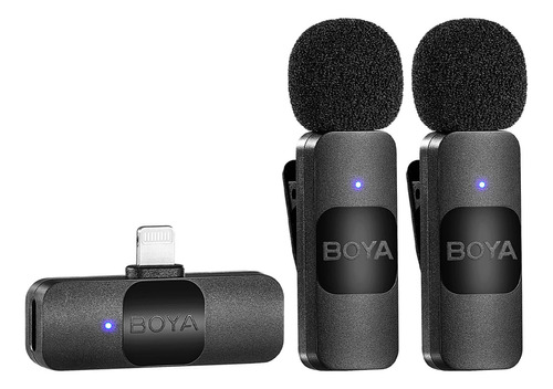 Micrófono Funcional Para iPhone Inalámbrico Dual Boya By-v2