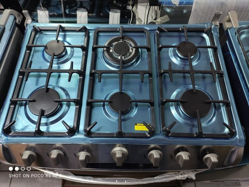 Imagen 2 de 6 de Cocina Haceb 6q , Horno Con Grill Quemador Triple Corona