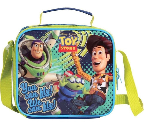 Kit Mochila De Rodinhas Infantil Toy Story + Lancheira + Est