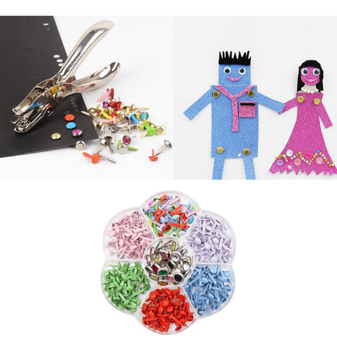 Mini Broche De Papel Metálico Decorativo Para Diy Arte Re
